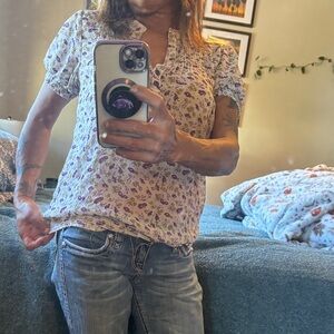 Floral Purple Women's Top